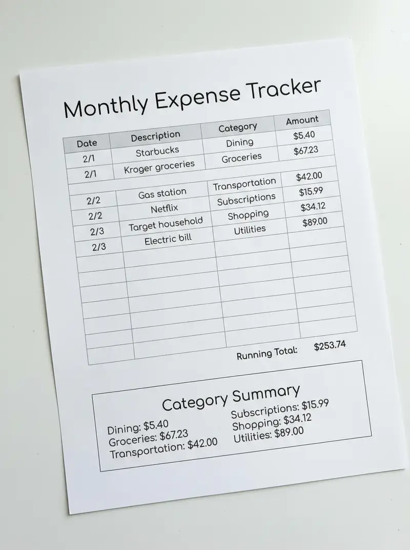 Preview of Expense Tracker